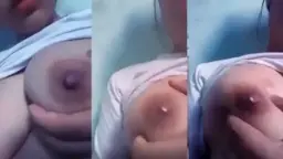 Abg Sange Remas-remas Toket Sampe Muncrat Susu