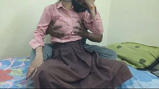 Cewek Kuliahan India Digebukin Kontol Pacar Di Kamar, Crot Di Dalem