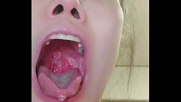 Latihan Lidah • Reflek Muntah • Air Liur • Tenggorokan • Uvula — Semua Dimasuki Sampai Ke Dalam, Nggak Kuat Nahan
