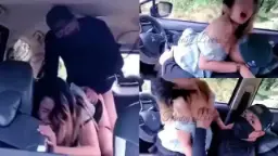 Tante Montok Minta Digeprek Di Dalam Mobil, Siap-siap Basah Kuyup.