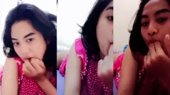Wondergurl Daster Pink, Sange Berat, Jari Dimasukin Mulut, Tegang Banget